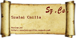 Szalai Csilla névjegykártya